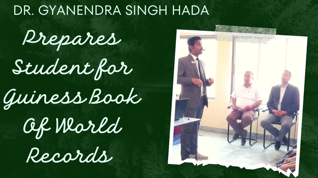 Dr. Gyanendra Singh Hada | Guiness Book Of World Records | Inspirational Speech | SVM School