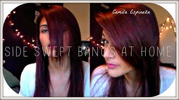 How To: Cut Side Swept Bangs/Fringe at Home