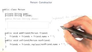 Person Constructor - Intro to Java Programming