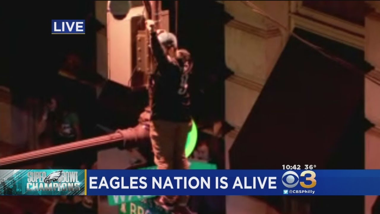 Eagles Fans Celebrate Super Bowl Win - YouTube