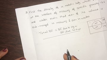 23. Buoyancy and Floatation_problem part2_ Ktu fluid mechanics_fm1_CET203-module 2_Class 23