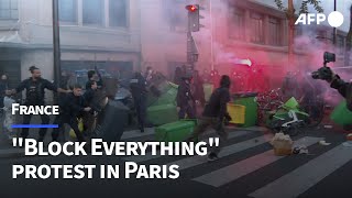 Download Lagu Clashes erupt in Paris during 'Block Everything' protests | AFP MP3 Download Lagu Clashes erupt in Paris during 'Block Everything' protests | AFP MP3