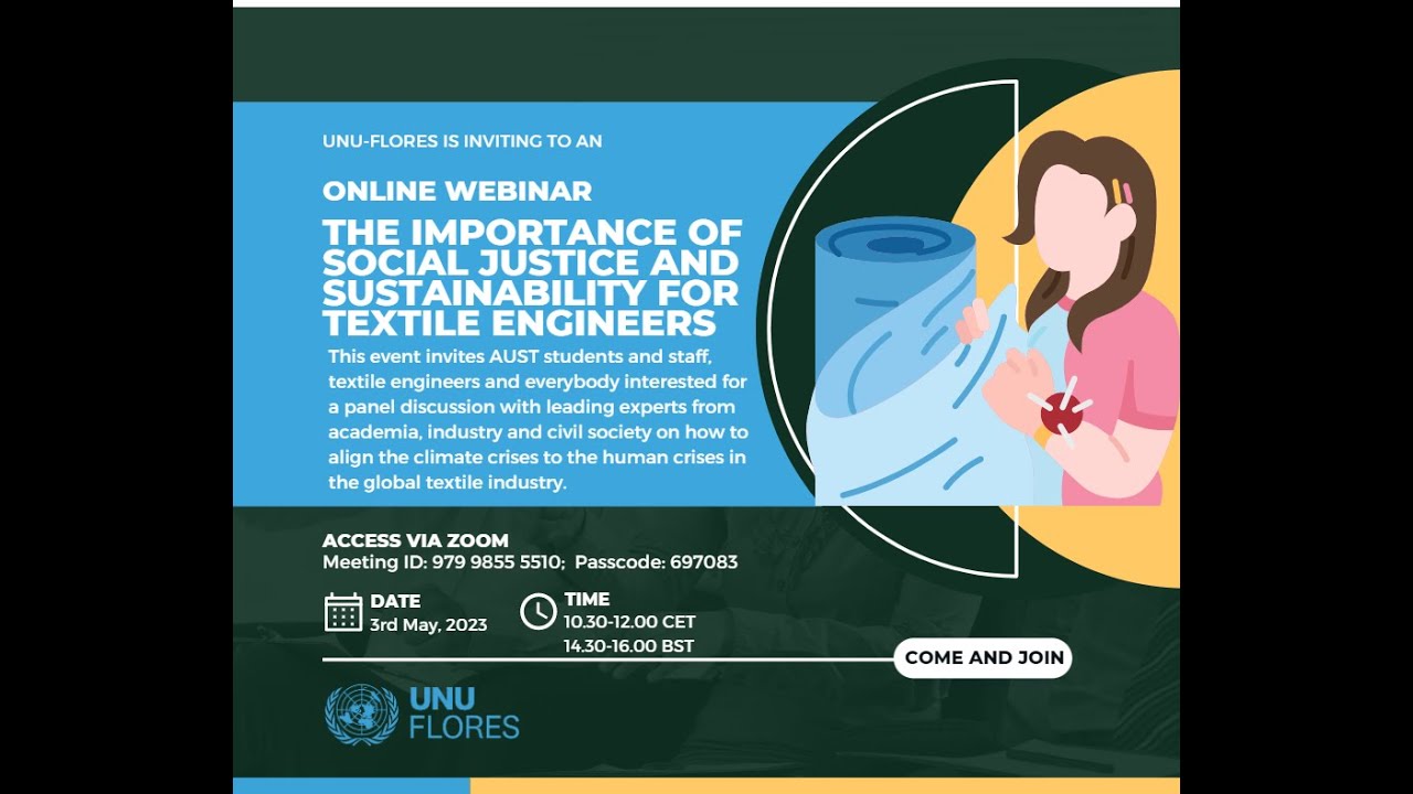 The importance of social justice and sustainability for textile