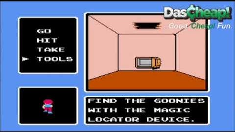 Original Nintendo The Goonies 2 Gameplay Video