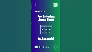 Excel Tips for Filling Same Data in Blank Cells #excel #learnexcel #commerce