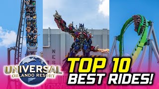 Top 10 BEST Rides at Universal Orlando  2024!