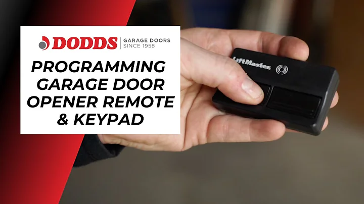 DIY Programming Garage Door Opener Remote & Keypad