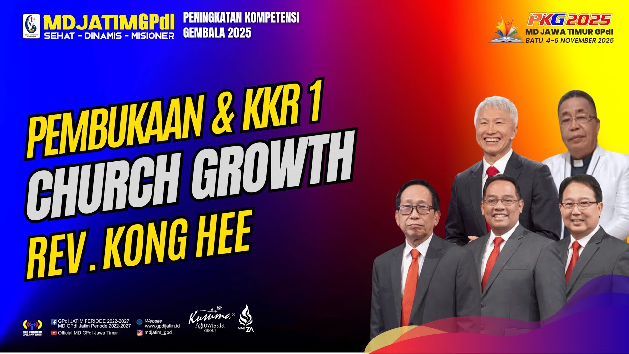 OPENING CEREMONY PKG  (PENINGKATAN KOMPETENSI GEMBALA) 2025 |MD GPdI JAWA TIMUR |Selasa, 4 Nov 2025