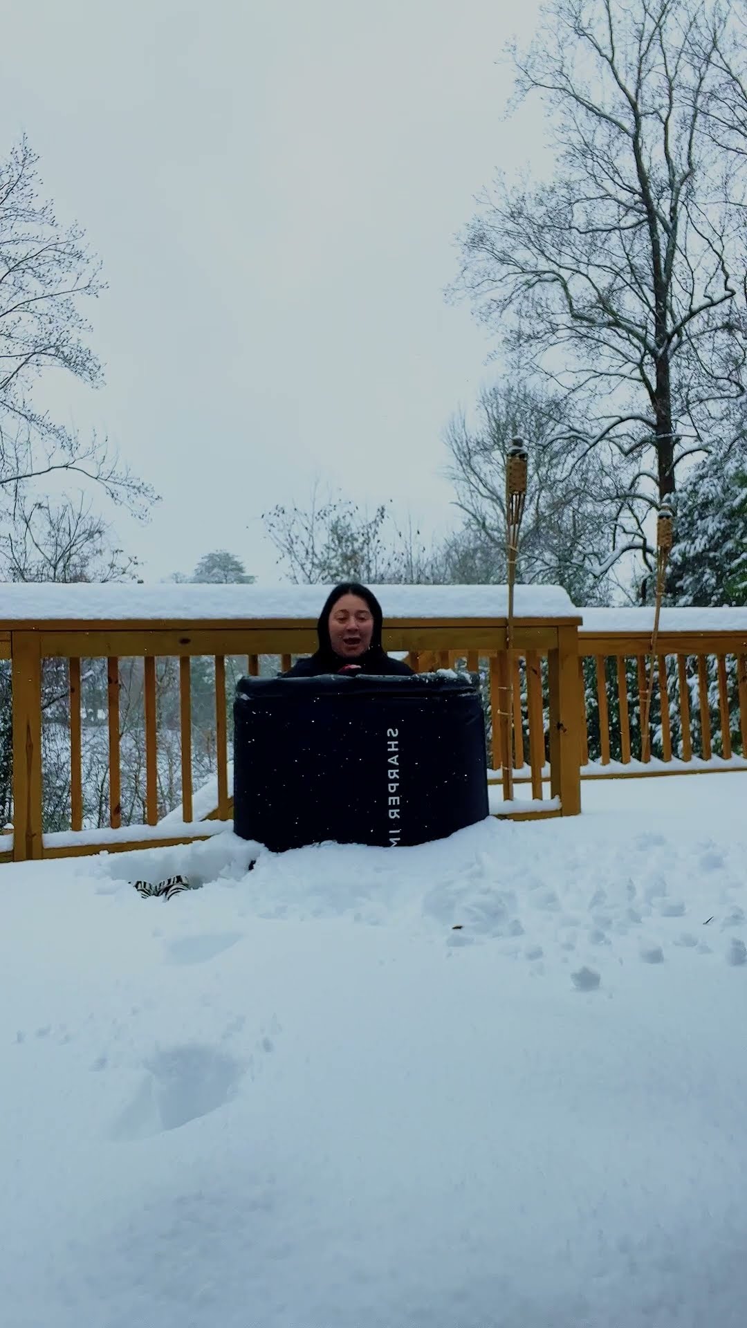 Ice Bath In The Snow || ViralHog