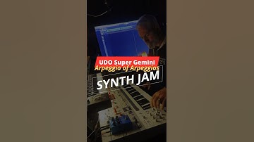 UDO Super Gemini showing my Stacked Arpeggiators Patch. #synth #electronicmusic #udo #supergemini