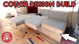 PROGRESS #17 | School Bus Conversion | COUCH BED DESIGN BUILD by The Voyager Project 52,467 views 6 years ago 11 minutes, 33 seconds
