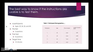 Usability Report Presentation