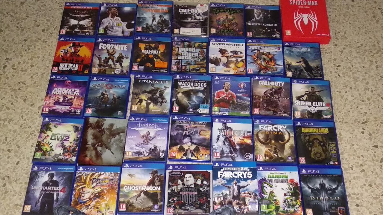 Mi MEGA colección de juegos físicos de PS4 