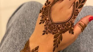 نقش حناء روعة  خليجي إماراتي رسمة جديدة سهلة || beautiful henna designs simple easy