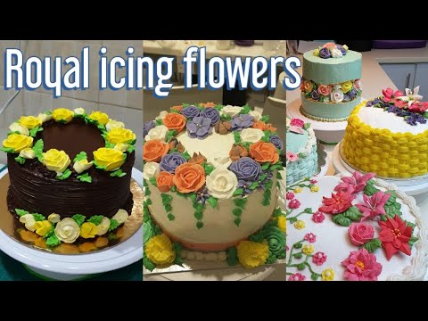 How to make royal icing flowers step by step tutorial | homemade royal ...