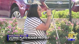 Pueblo community gathers for rally against ALPR cameras