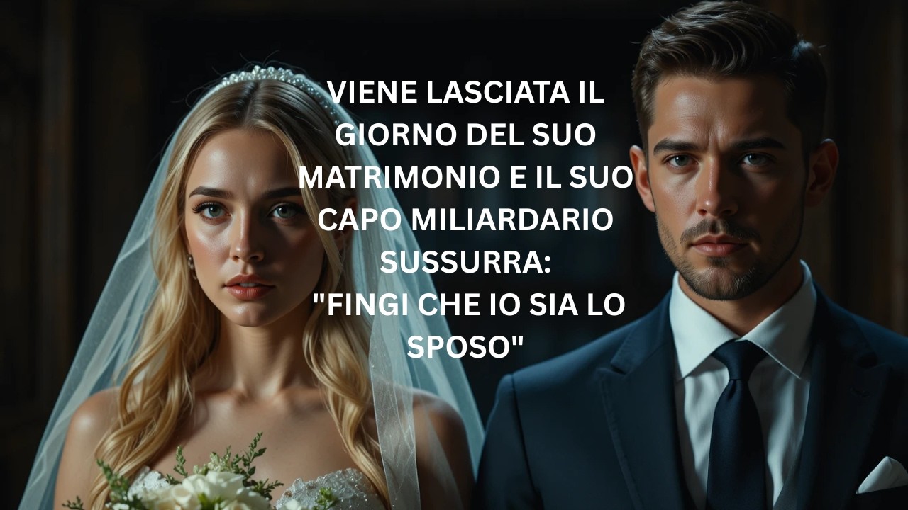LASCIATA IL GIORNO DEL MATRIMONIO IL CAPO MILIARDARIO SUSSURRA “FINGI CHE IO SIA LO SPOSO”