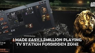 I made 1.2 million playing solo  TV station forbidden zone  screenshot 5