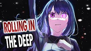 Nightcore - Rolling In The Deep (But it hits different) (Lyrics)