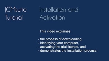 JCMsuite installation and activation