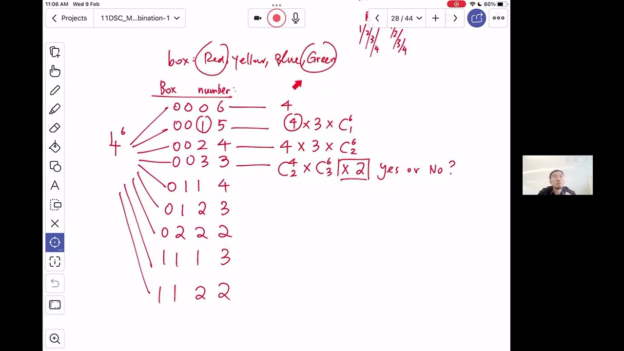 11DSC_Permutation and Combination 5_Partitioning Different Balls to Different Boxes (II)