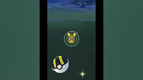 catching a shiny Dedenne in Pokemon Go (my third shiny catch of the day)