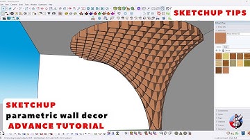 sketchup tutorial / create parametric wall decor / interior sketchup tips
