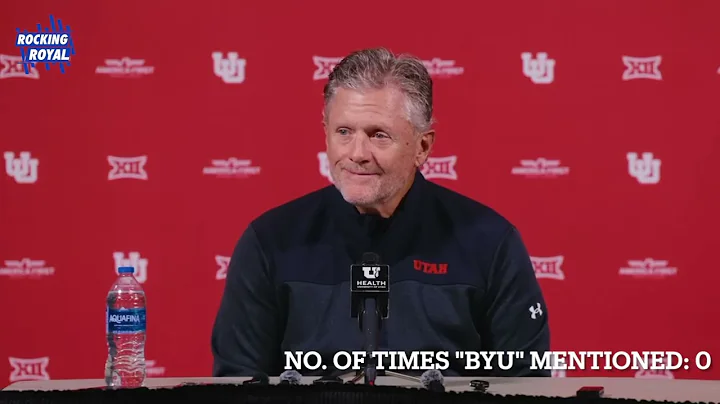 Here's how many times Utah coach Kyle Whittingham mentioned "BYU" before rivalry game with Cougars