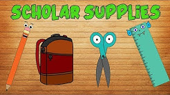 Learn scholar - School supplies - تعليم الادوات المدرسية للاطفال بالانجليزية