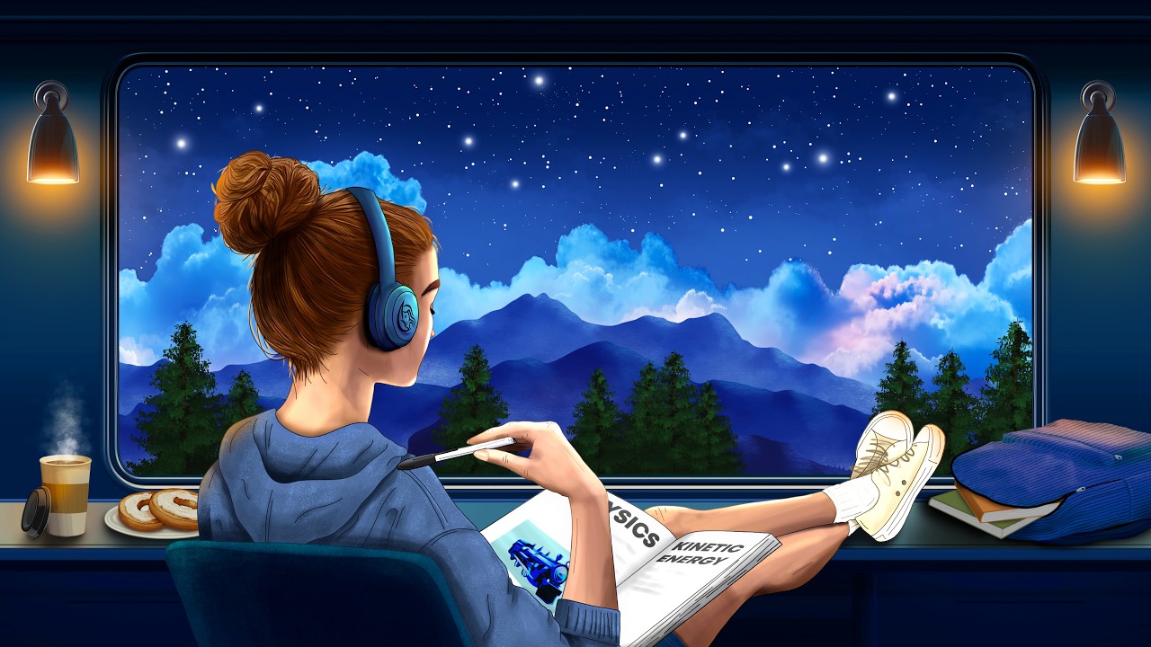 Lofi Train Sounds for Studying & Concentration | Train Ride Study Sesh Lofi Train Sounds for Studying & Concentration | Train Ride Study Sesh