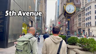New York City Walking Tour (4k) 5th Avenue