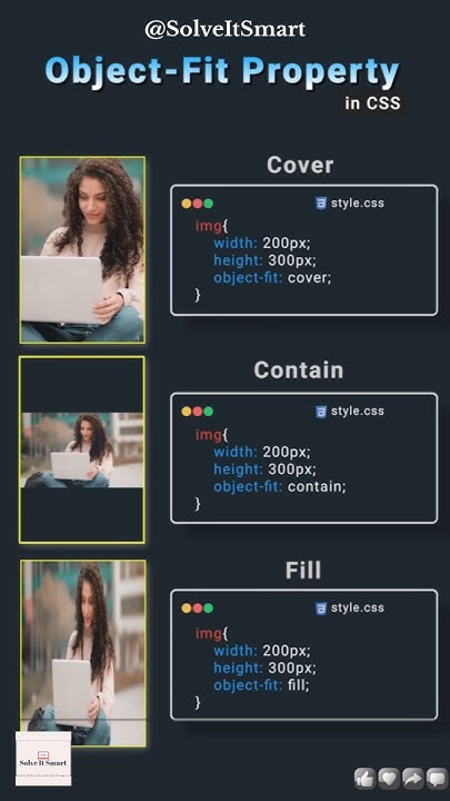 🔥 CSS - Object Fit || Solve It Smart - YouTube