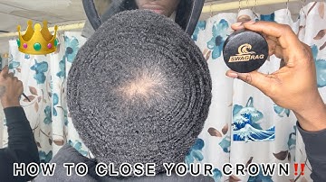 HOW I CLOSED MY 360 BEEHIVE CROWN || 360 WAVES CROWN METHOD || COARSE HAIR