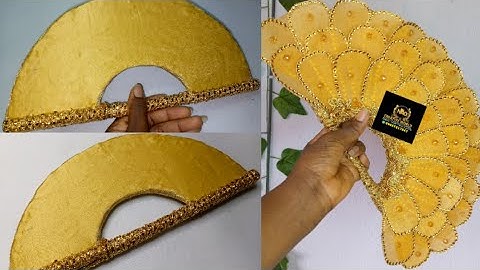 HOW TO MAKE BRIDAL HANDFAN BASE FROM SCRATCH TO FINISH