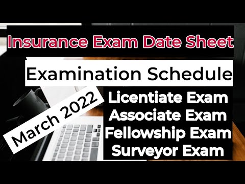 2022 Insurance Exam Date Sheet - Insurance examination - schedule - III insurance institute of India