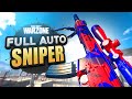 Using a FULL AUTO SNIPER in WARZONE!