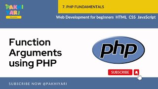 Function Arguments using PHP