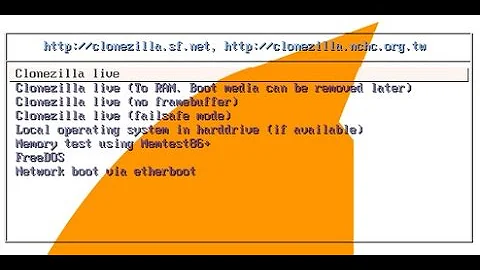 Clonezilla Disk Imaging And Cloning Utility Live USB Boot Disk Tutorial