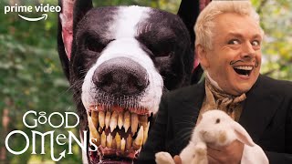 The Mighty Hellhound Gets A... Downgrade? | Good Omens | Prime Video