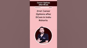 Best Career Options after BCom in India!🤔#shorts