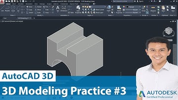 #057 I AutoCAD 3D Modeling Practice #3 I Nazmi Ismail