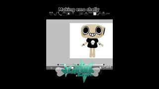 MAKING EMO SHELLY 🖤🖤 #emo #black #art #ibispaintx