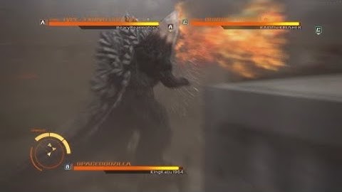 Godzilla PS4 Online Battles: SpaceGodzilla vs Kiryu vs Burning Godzilla