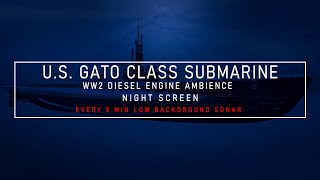 Diesel Submarine Ambience | Diesel Engines | Submarine Sleep Sound | Engine Room | White Noise, ASMR
