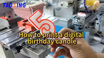 How to print the digital birthday candles？  #printingtechnology  #pad printing machine