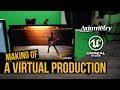 BTS of a virtual production shoot with real-time compositing using Unreal Engine