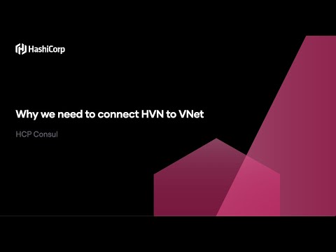 Why we need to connect our HVN to a VNet for HCP Consul