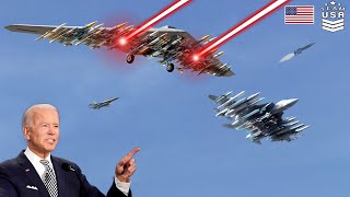 Nothing Can Stop It! 2 US Laser Armed Fighter Jets Successfully Destroy Russian Aircraft Carrier