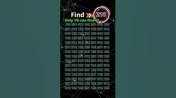 Eye Test Challenge: Can You Find the 210? #quizmeplztv #quiztime #quiz