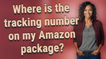 Where is the tracking number on my Amazon package?